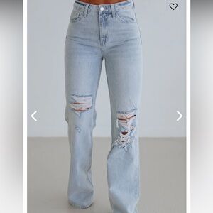 Vervet Light Blue Distressed Women's Jeans